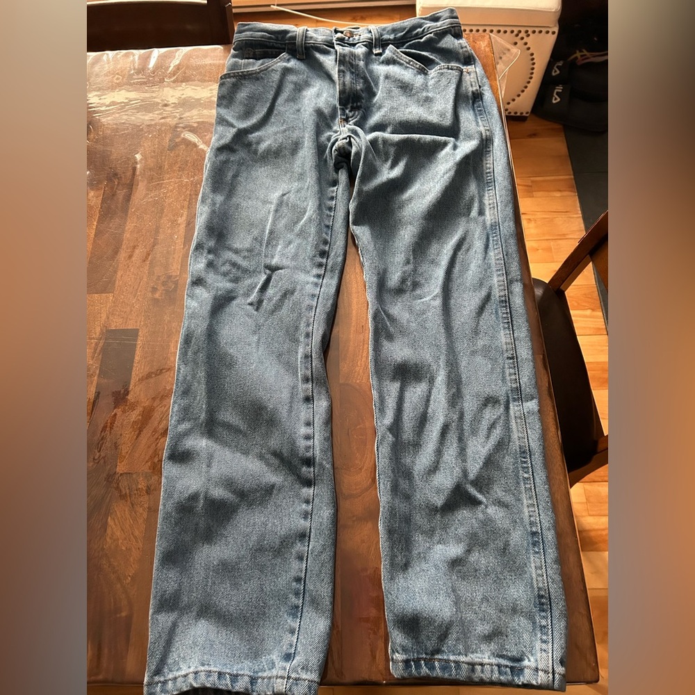 Rustler Men's Straight Blue Jeans